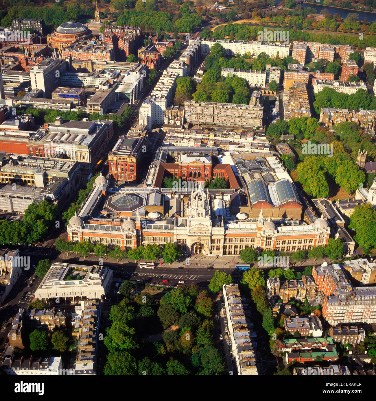 Aerial image of the Victoria and Albert Museum, Albertopolis, South  Kensington, London, England, United Kingdom, Europe Stock Photo - Alamy