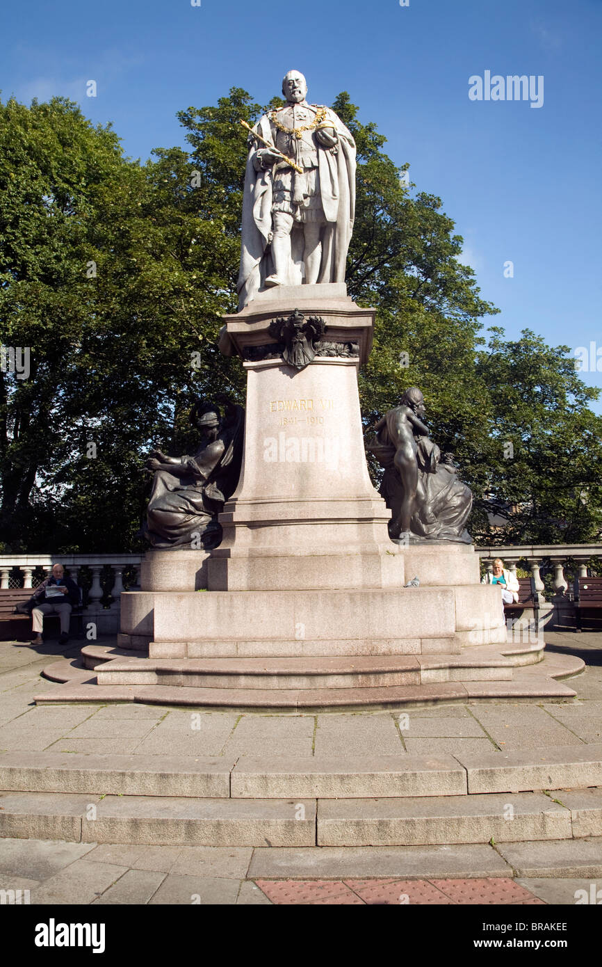 King Edward seventh statue, Aberdeen, Scotland Stock Photo