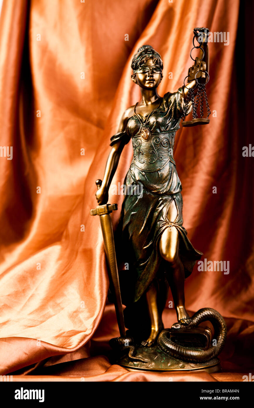 Antique statue of justice Stock Photo Alamy