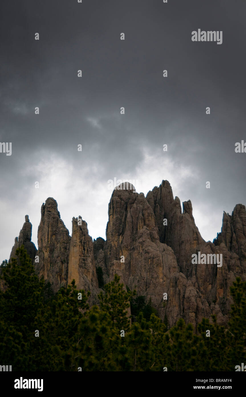 Needles Highway, Black Hills, South Dakota, United States of America, North America Stock Photo