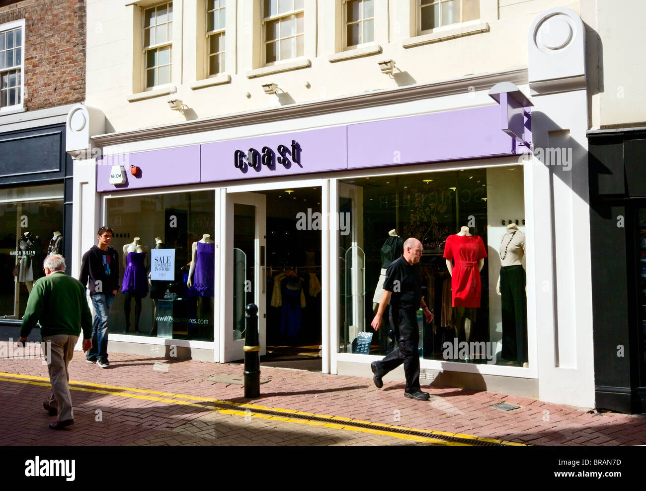 Coast Clothes Shop England Stock Photo Alamy
