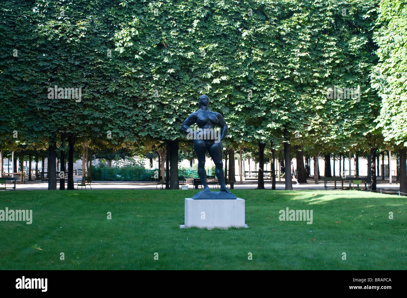 Standing Woman by Gaston Lachaise, in Jardin des Tuileries, Paris, France Stock Photo
