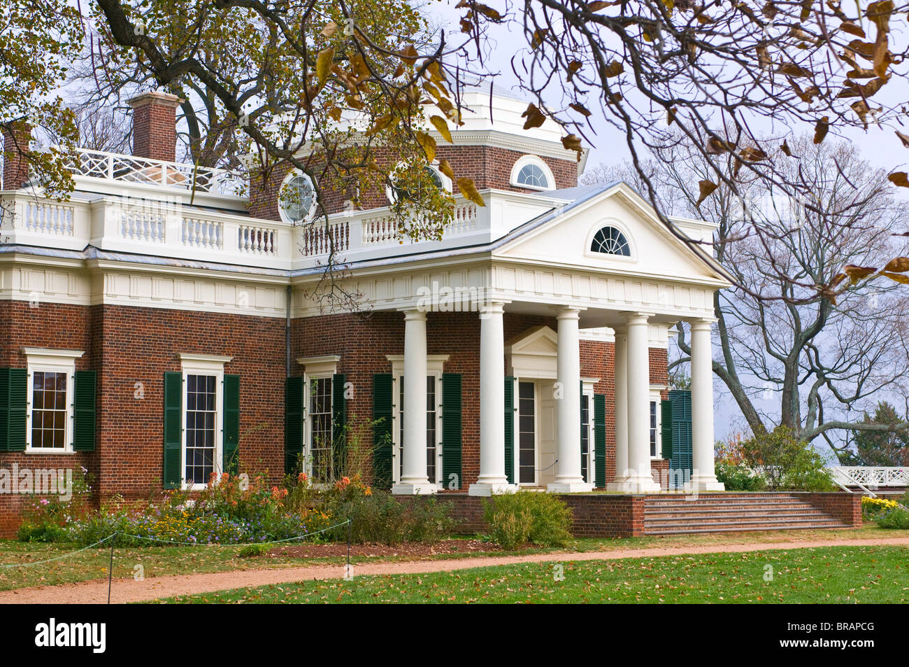 The estate of Thomas Jefferson, Monticello, Virginia, United States of America, North America Stock Photo