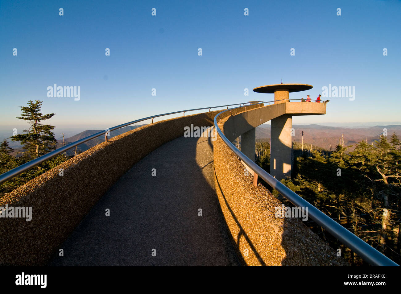 Viewpoint on top of the Great Smoky Mountains National Park, UNESCO