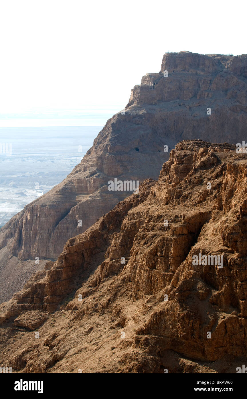 Masada view from the north Stock Photo