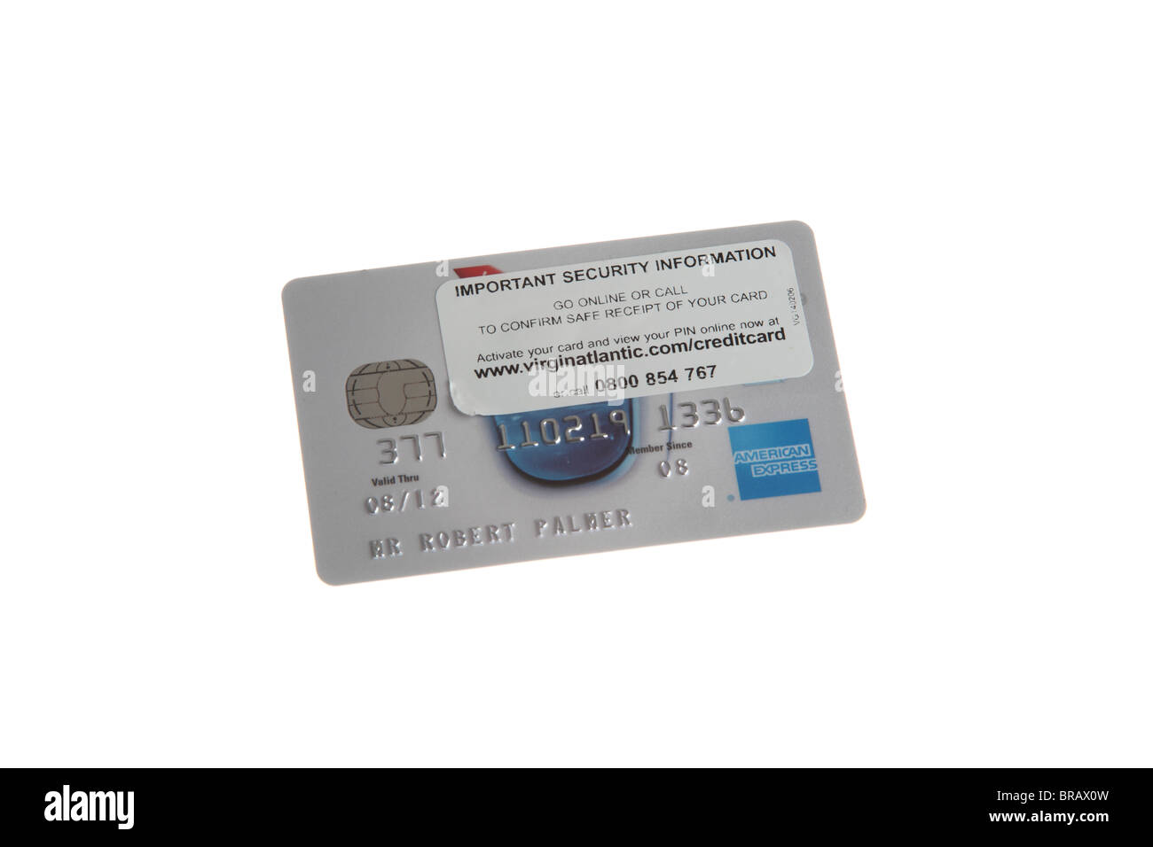 Virgin Atlantic Credit card Stock Photo Alamy