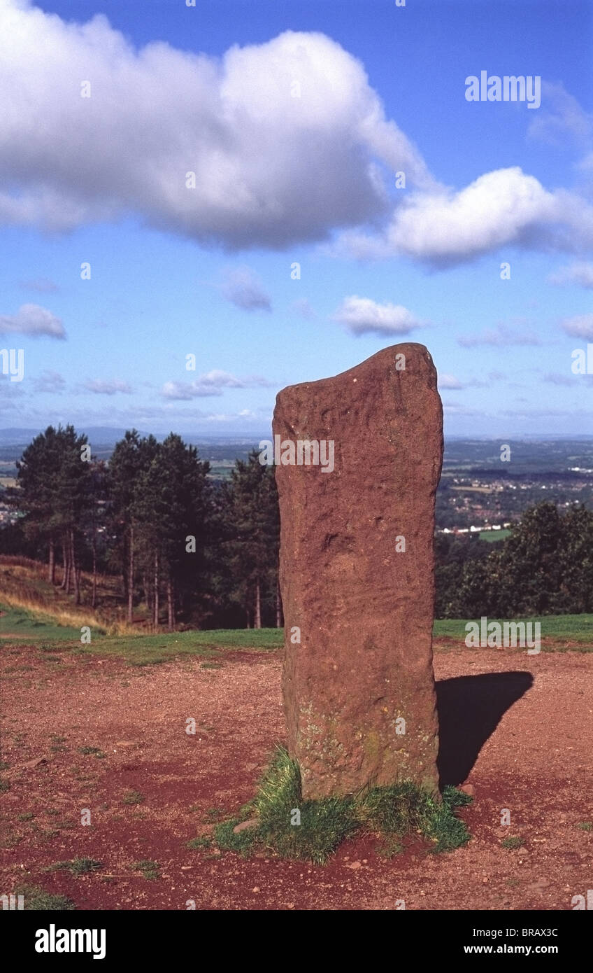 Standing Stones at Clent Hills, Worcestershire, UK Stock Photo