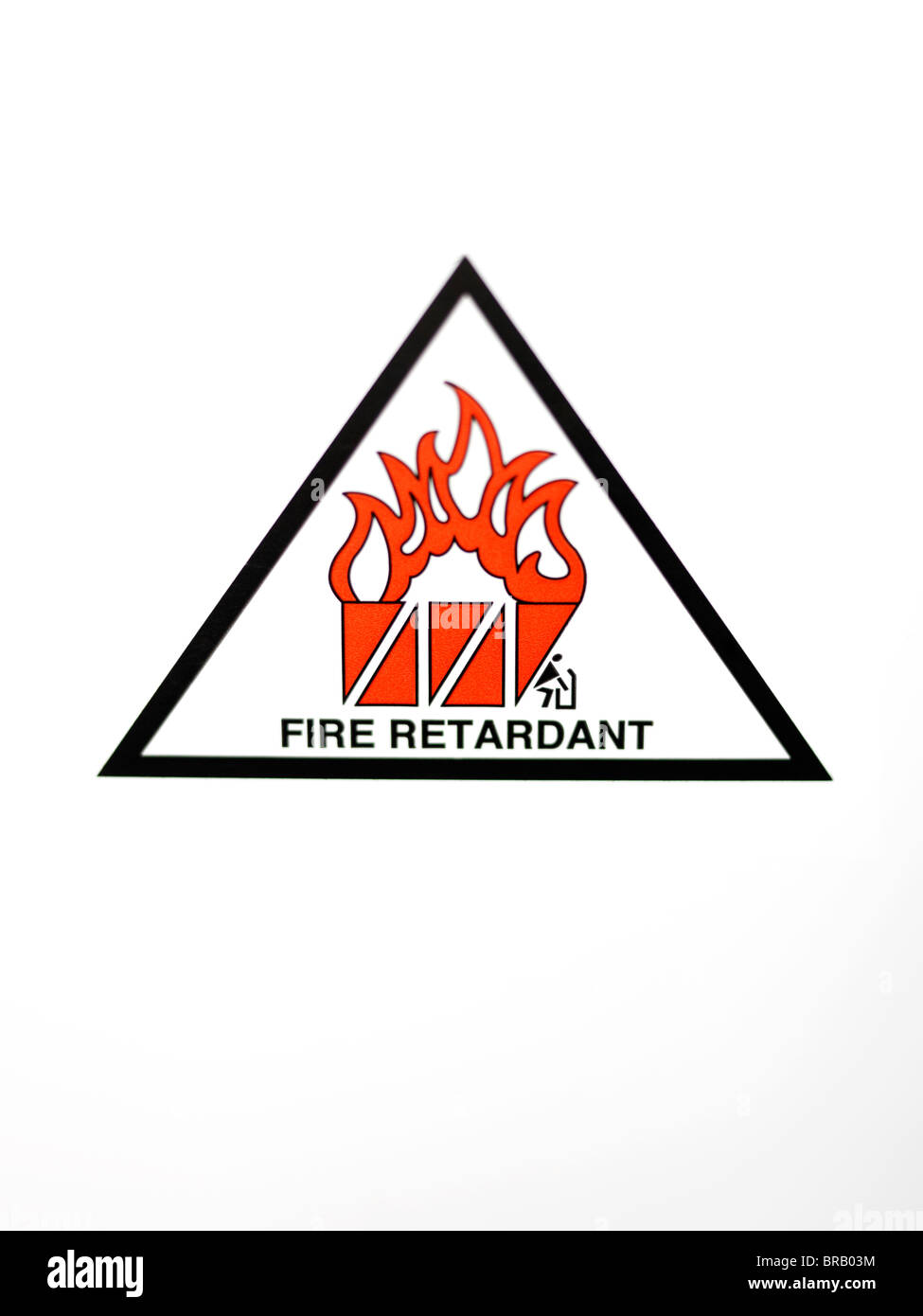 Fire Retardant Symbol Stock Photo