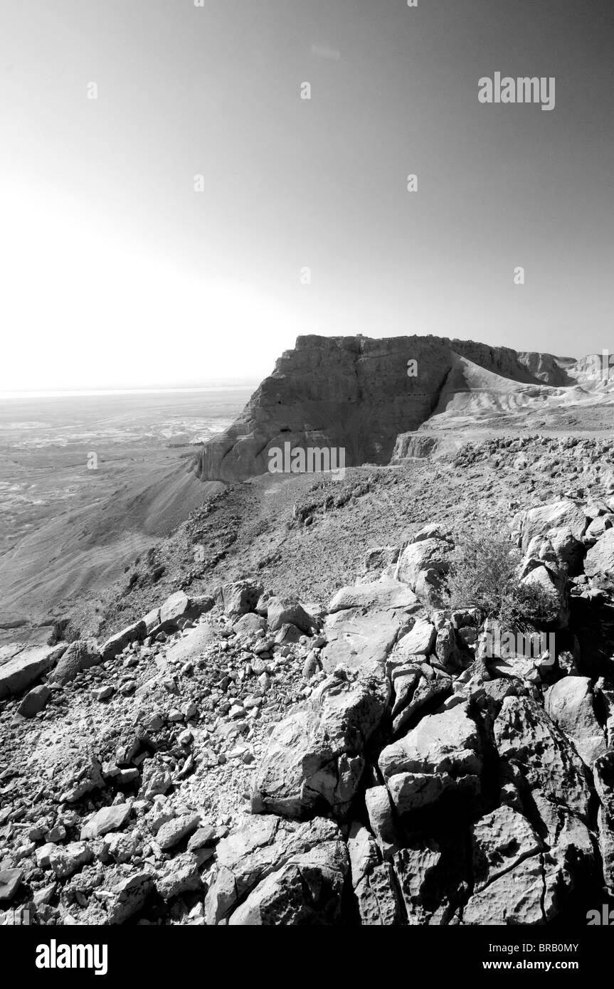 Masada View from the north Stock Photo