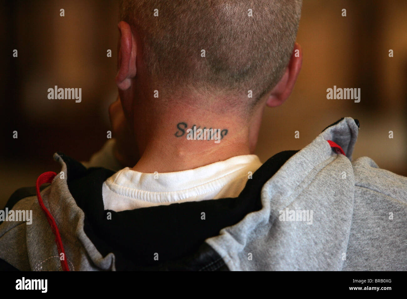 skins tattoo. uk. Stock Photo