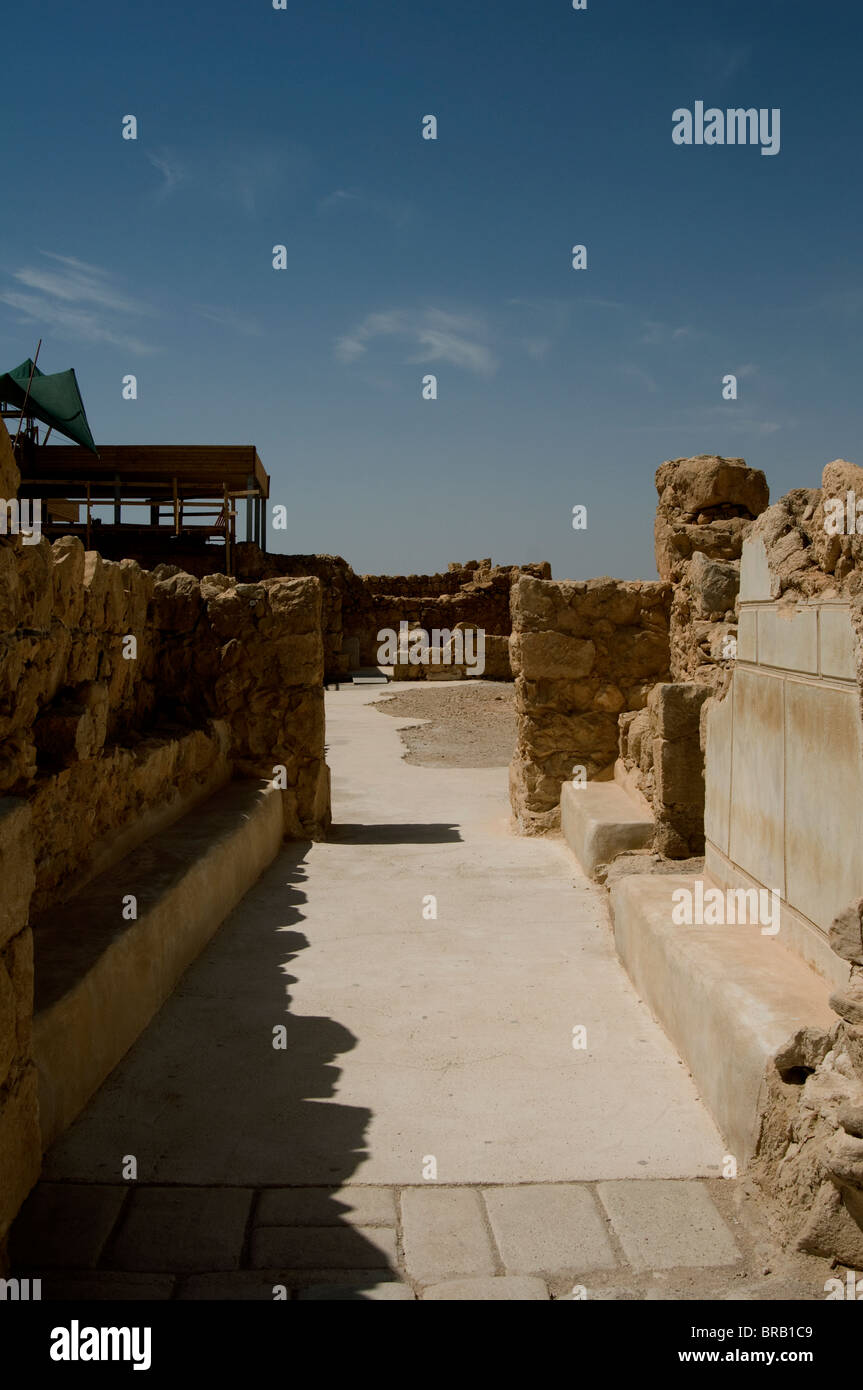 Masada ,entrance to Western palace Stock Photo