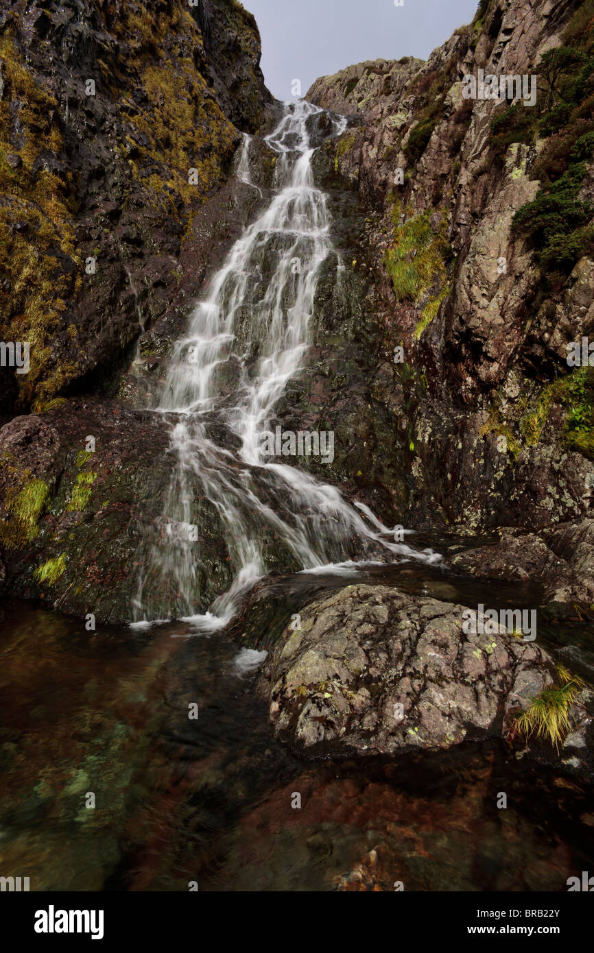 How Beck waterfall, Eskdale, Lake District, Cumbria, UK Stock Photo