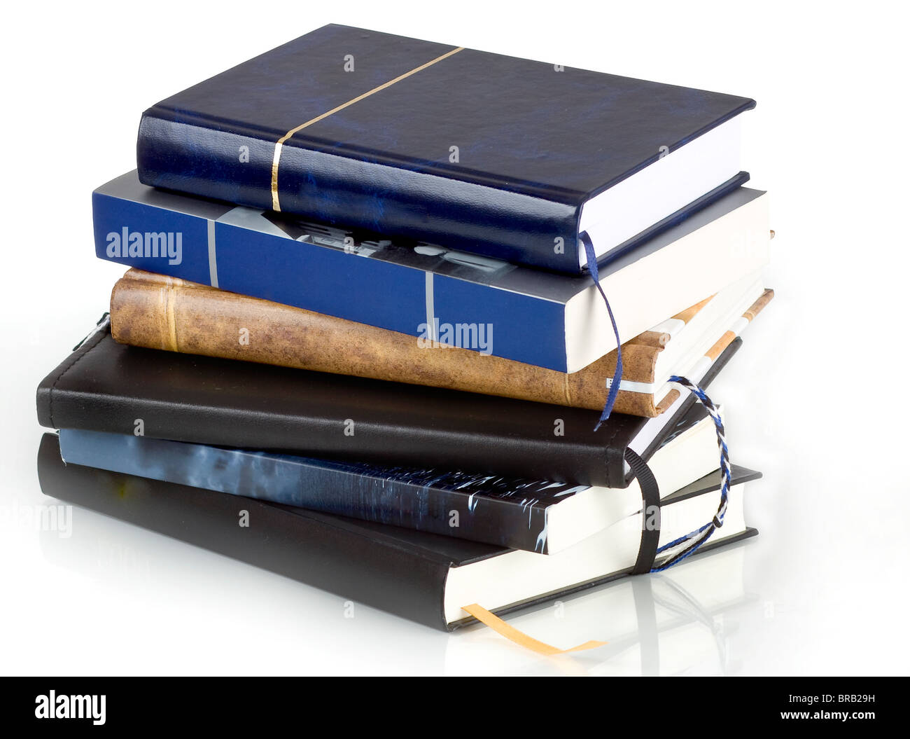Stack of book isolated on white background Stock Photo - Alamy