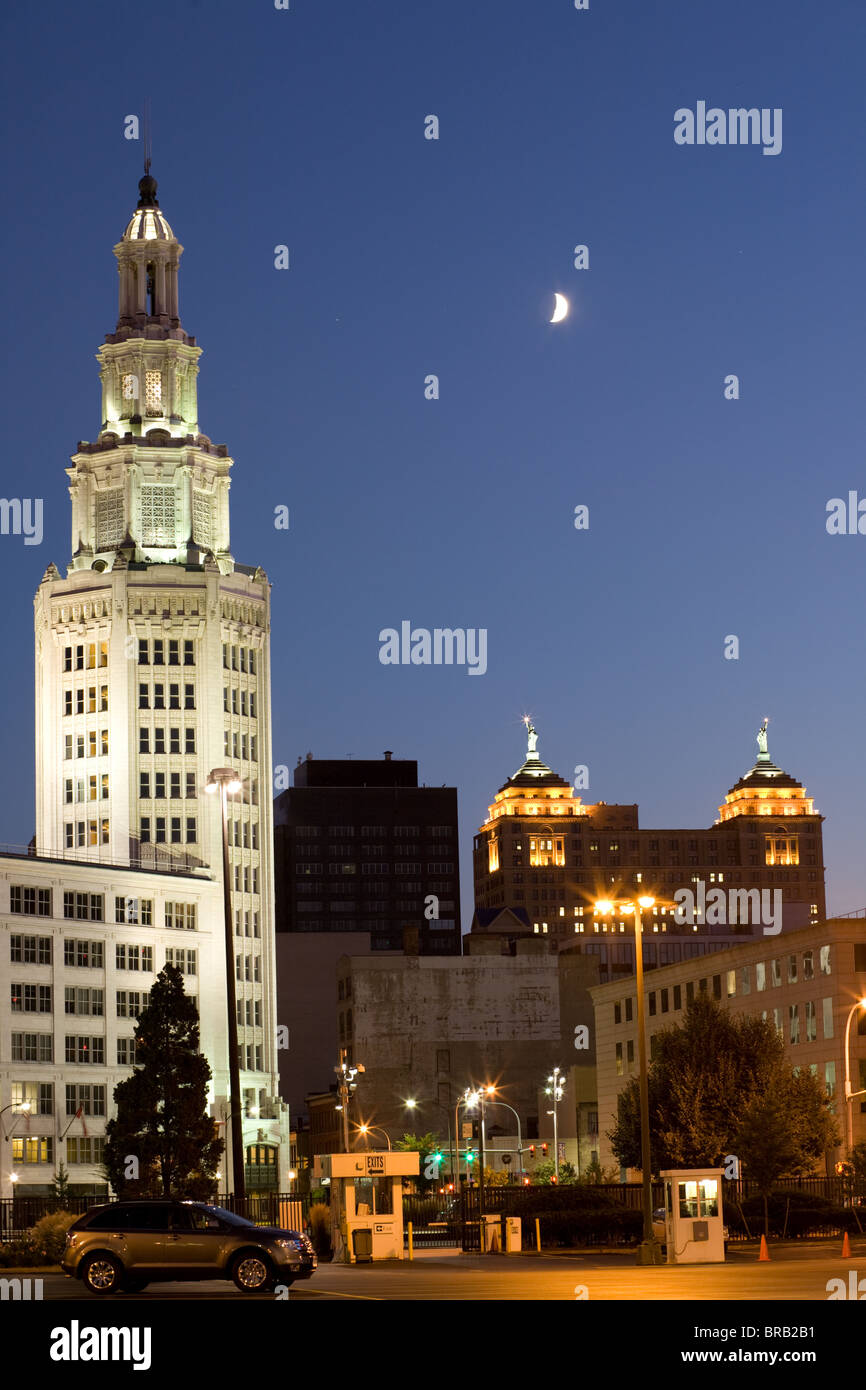 The Electric Tower and Liberty Building, Buffalo, New York Stock Photo