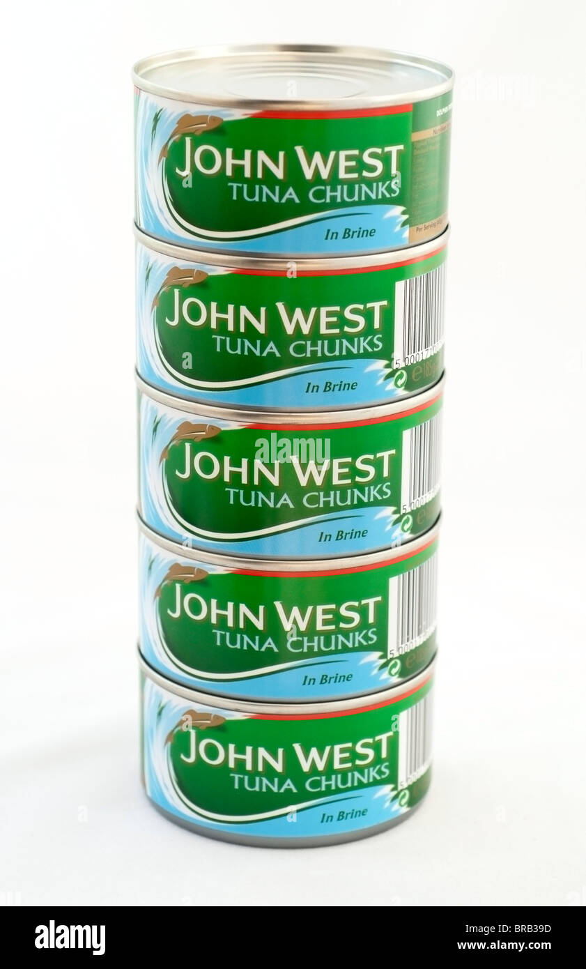 Tins of Tuna Stock Photo