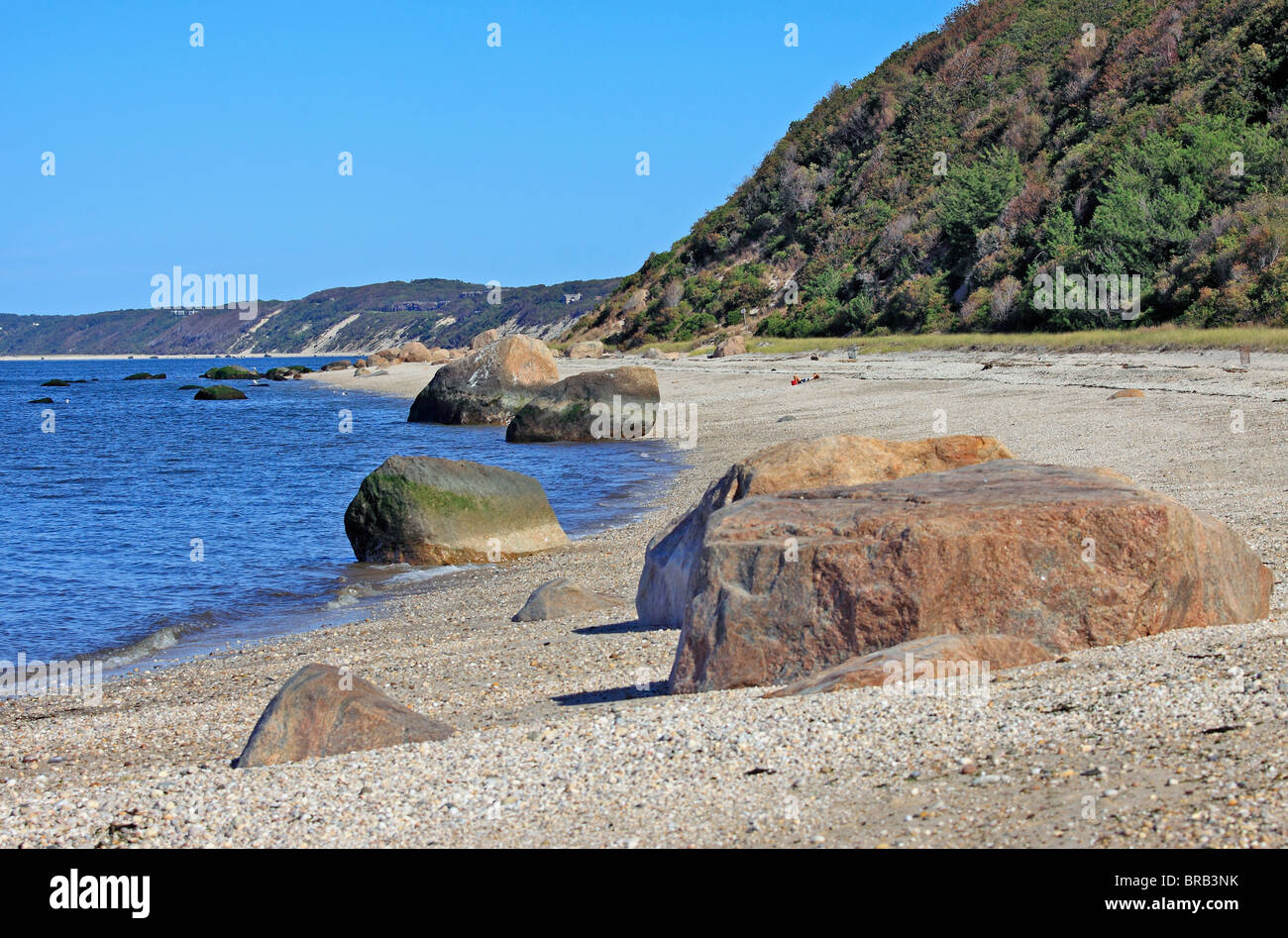 North shore of Long Island at Wildwood State Park Wading River NY Stock