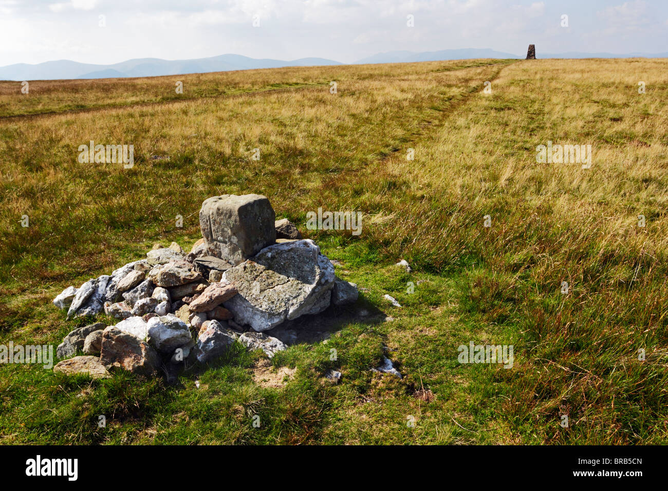 Summit of Loadpot hill in the Lake District National Park, Cumbria, England. Stock Photo