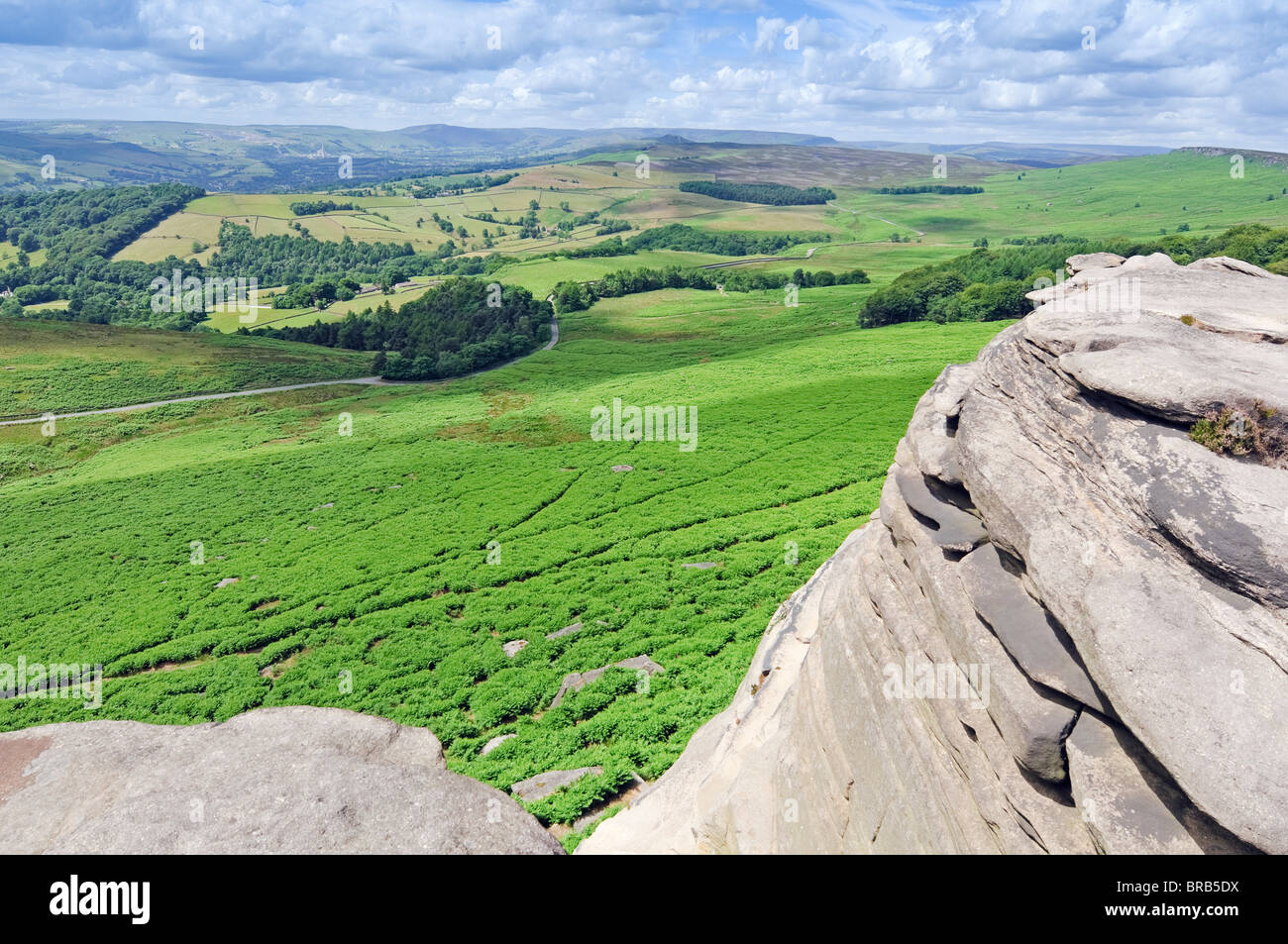 Robin Hoods Cave on Hathersage Moor in Peak District National Park ...