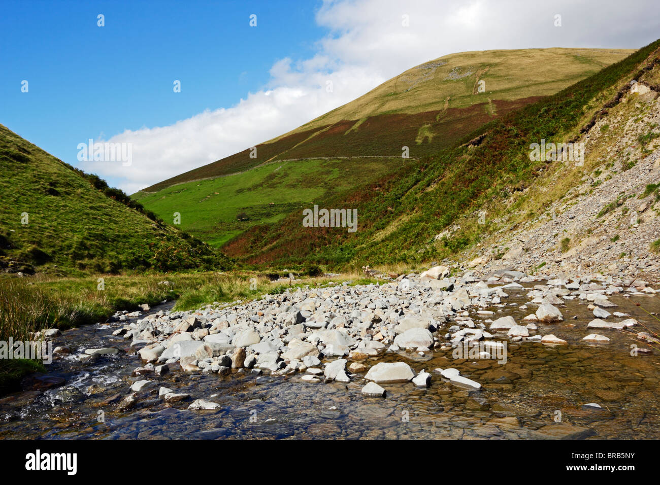 Carlingill Beck and Blease Fell near Sedbergh in the Howgill Fells, Yorkshire Dales National Park, Cumbria, England. Stock Photo