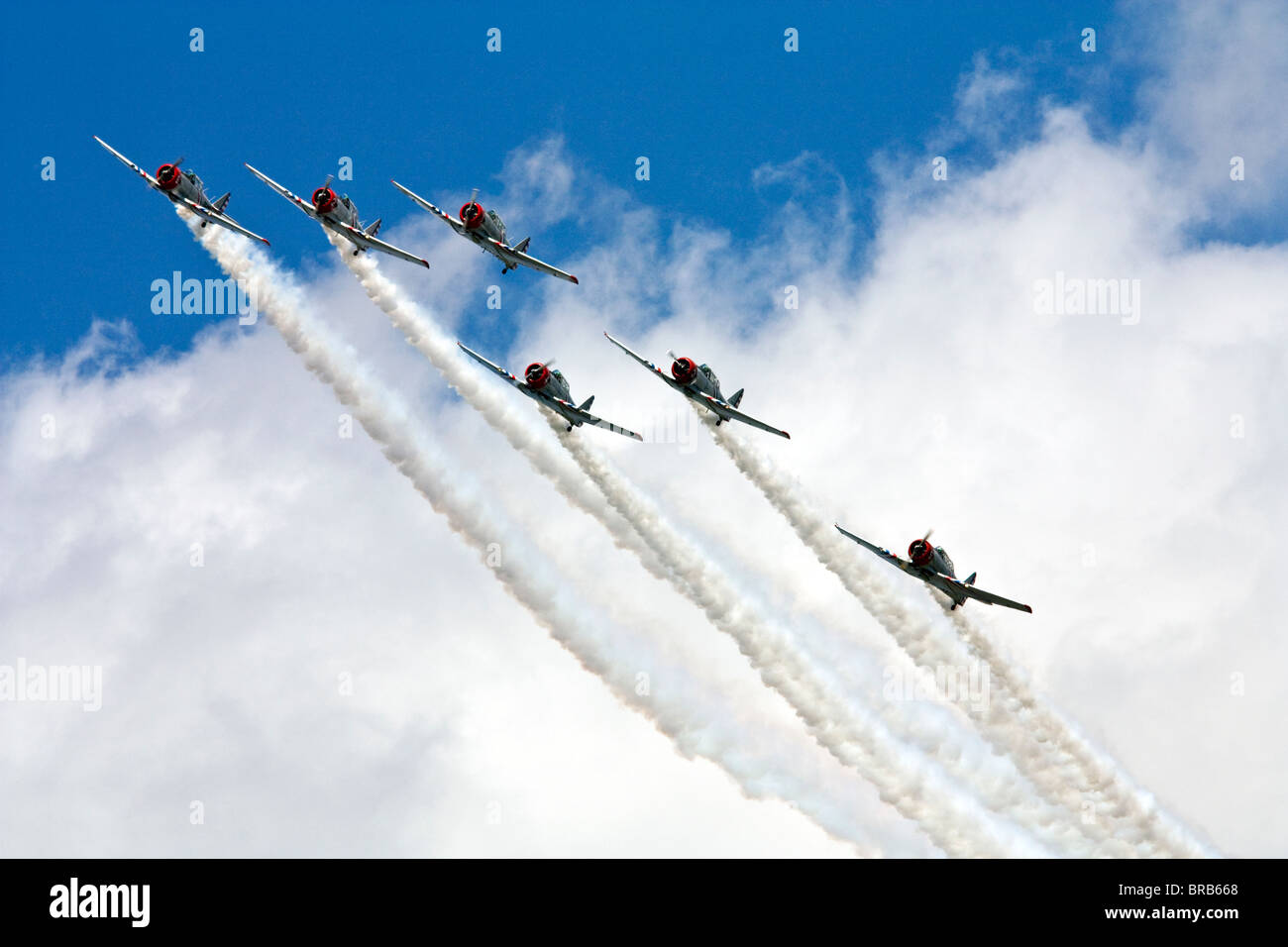 GEICO Skytypers Airshow Team at the 2010 Winston Salem Airshow Stock Photo