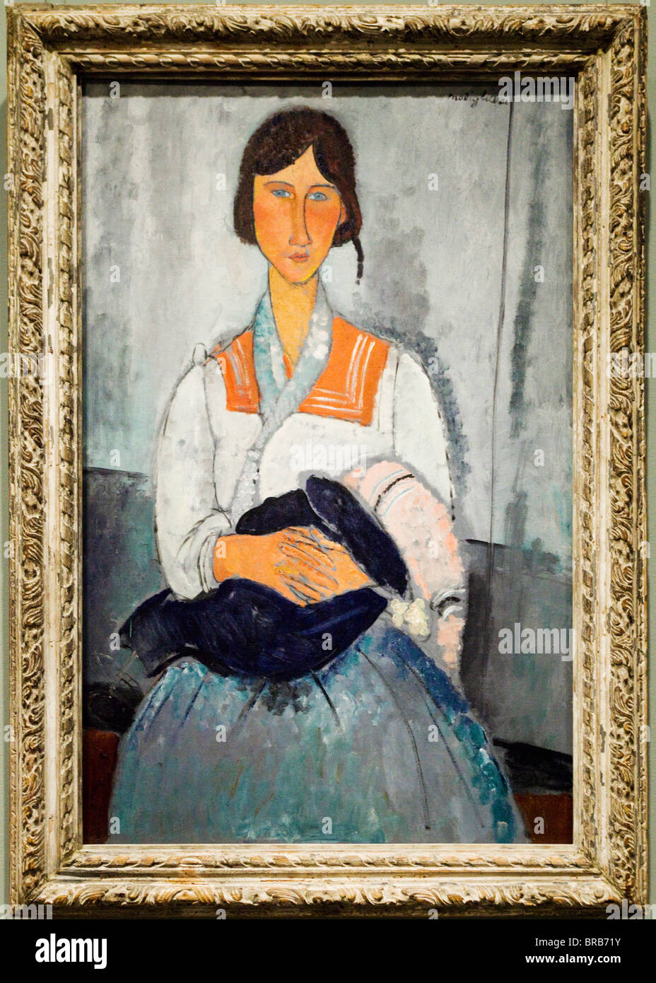 "Gypsy Woman with Baby" by Amedeo Modigliani, circa 1919