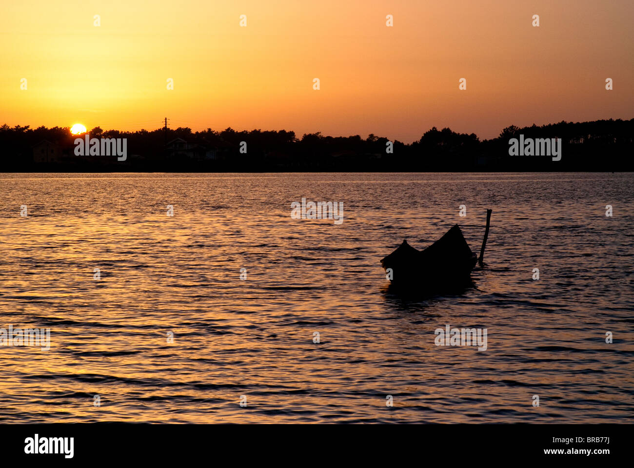 A beautiful Sunset seen the fishing boat Stock Photo - Alamy