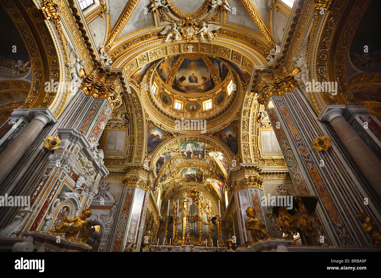The abbey at Montecassino, Italy. Stock Photo
