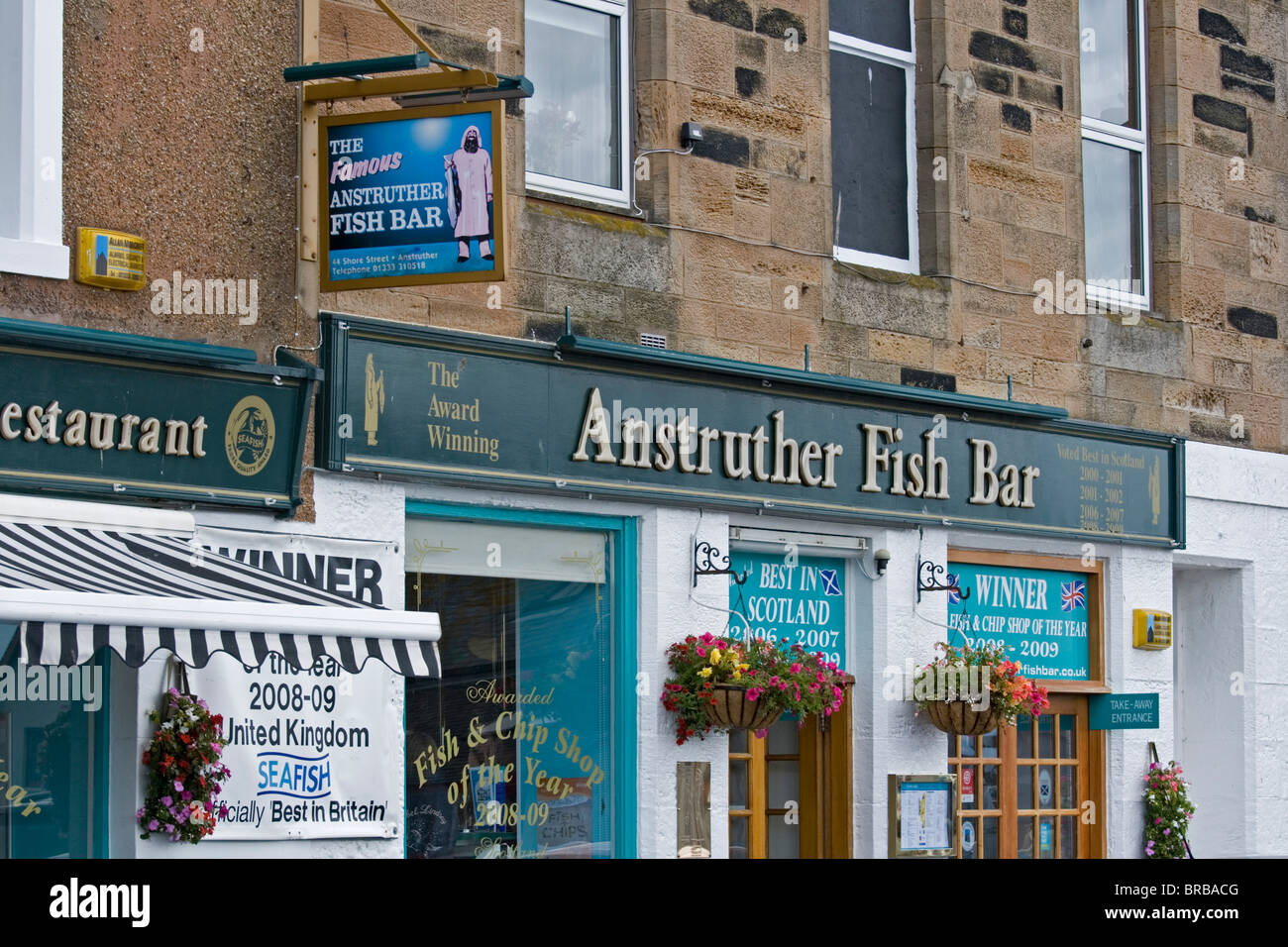 Award winning fish and chip shop in Anstruther, Fife, Scotland UK Stock Photo