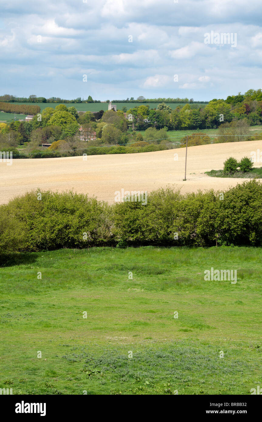 A view of the Kent countryside in spring Stock Photo
