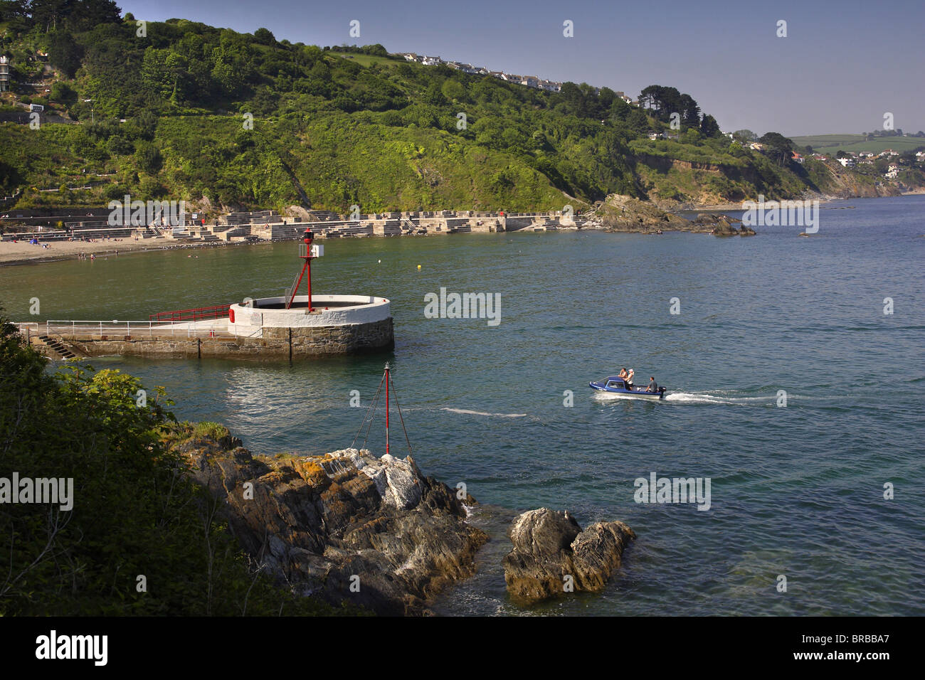 The Banjo pier in Looe, Cornwall, UK Stock Photo Alamy