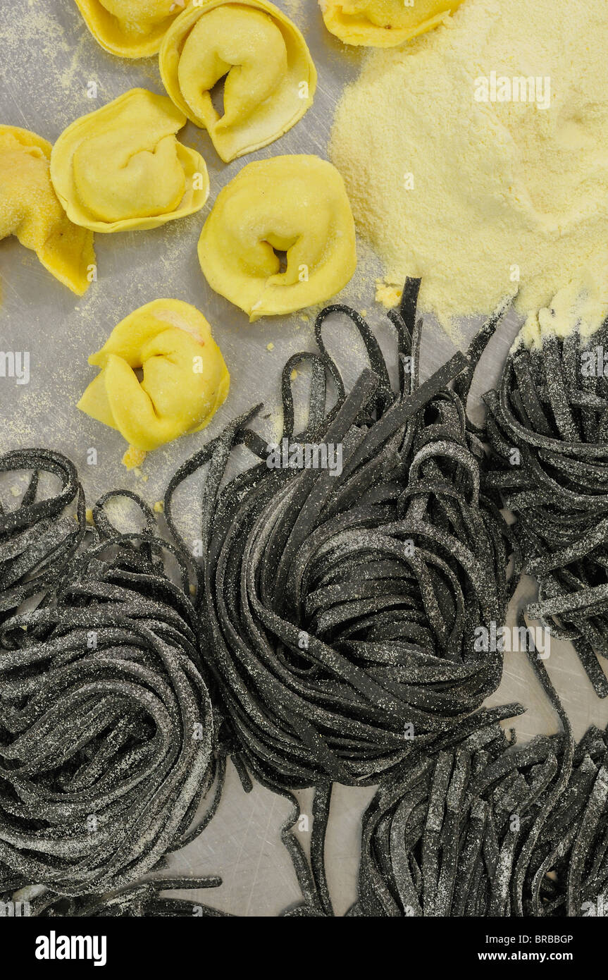 Trieste. Italy. Close up of fresh pasta. Stock Photo