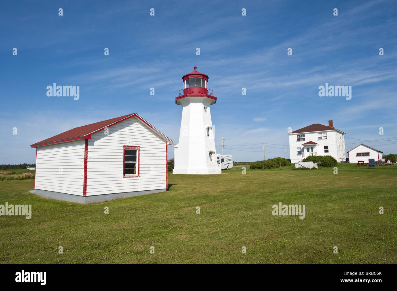 Cap D'Espoir Lighthouse, Quebec, Canada Stock Photo - Alamy