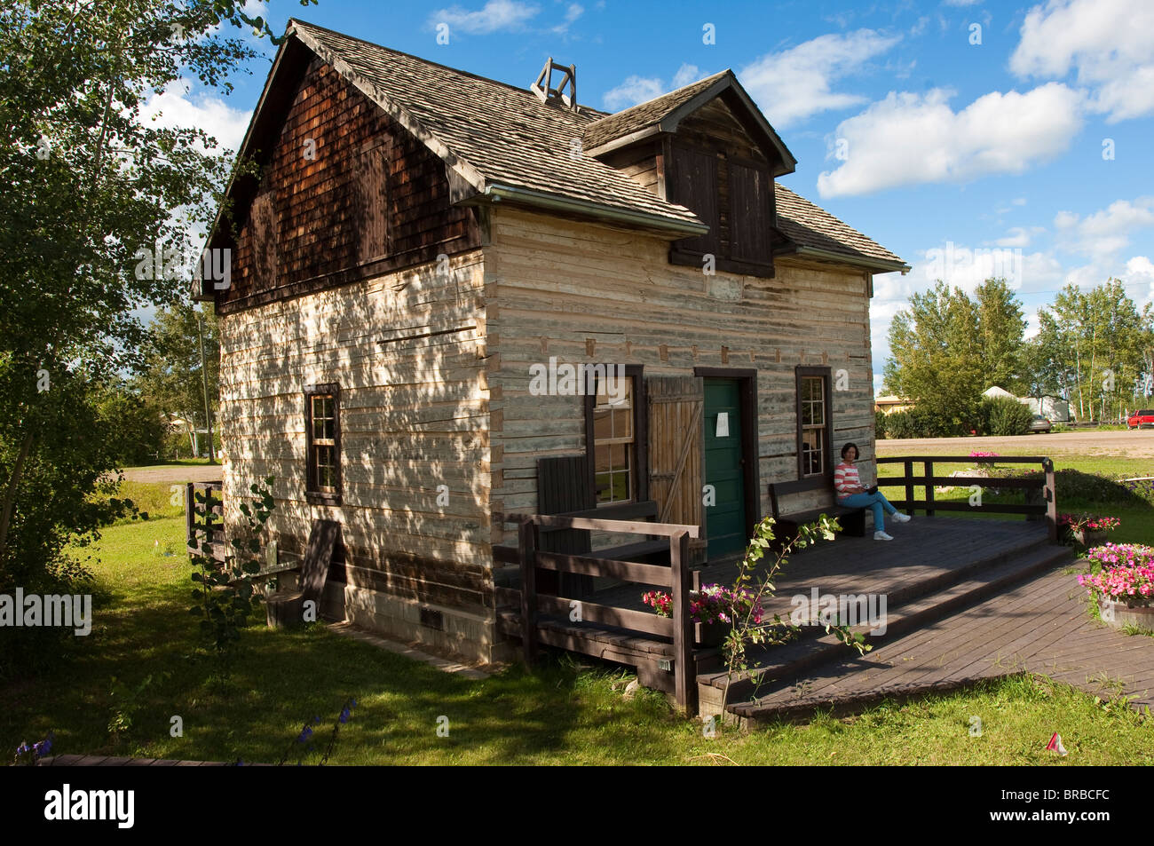 Fort Vermilion settlement, Alberta, Canada Stock Photo Alamy