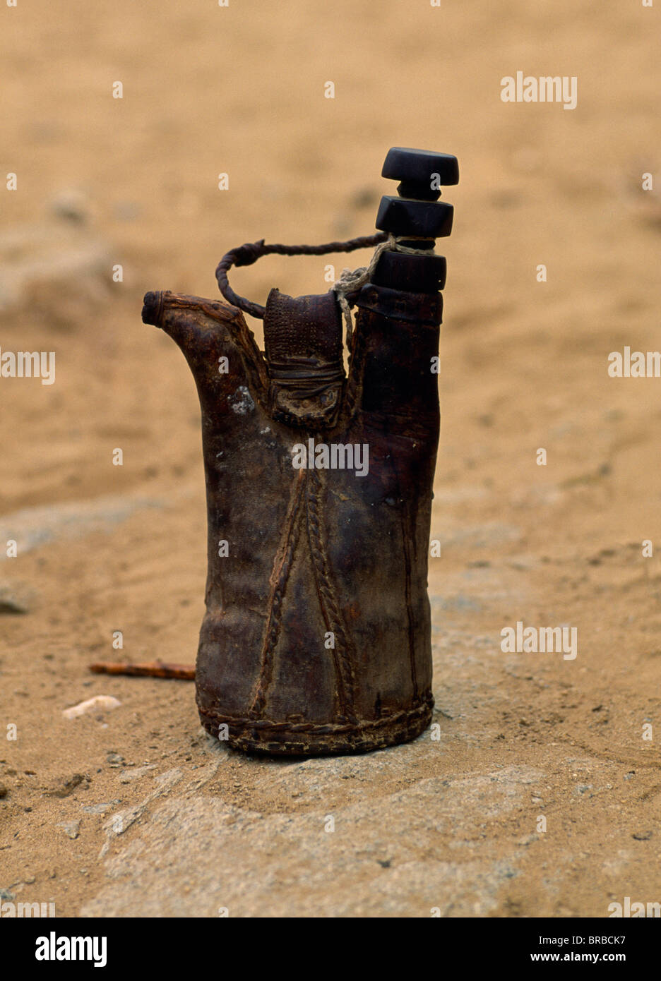 SUDAN Horn of Africa Water Leather water bottle of Beni Amer nomad