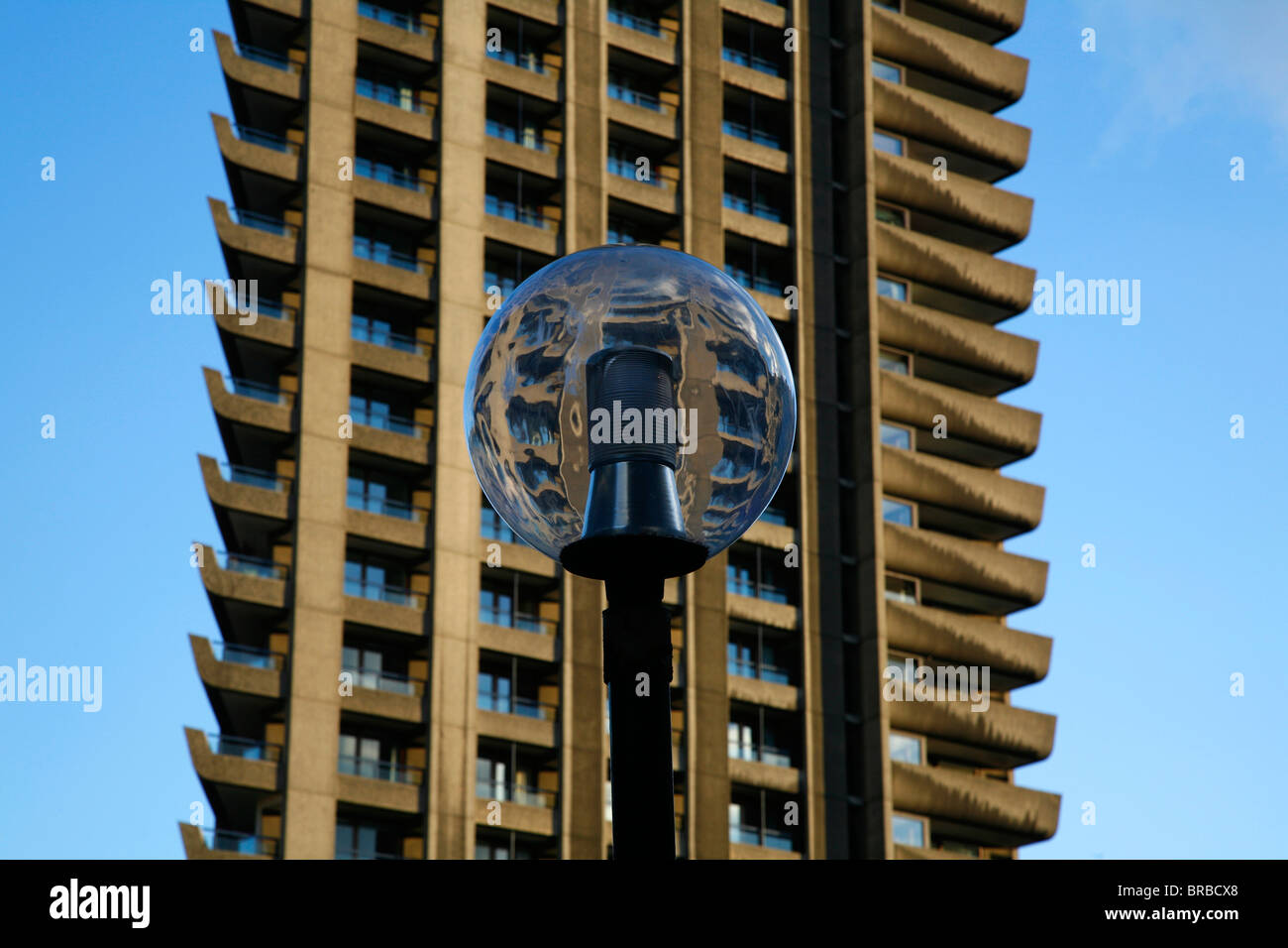 Lauderdale Tower on the Barbican estate, City of London, UK Stock Photo