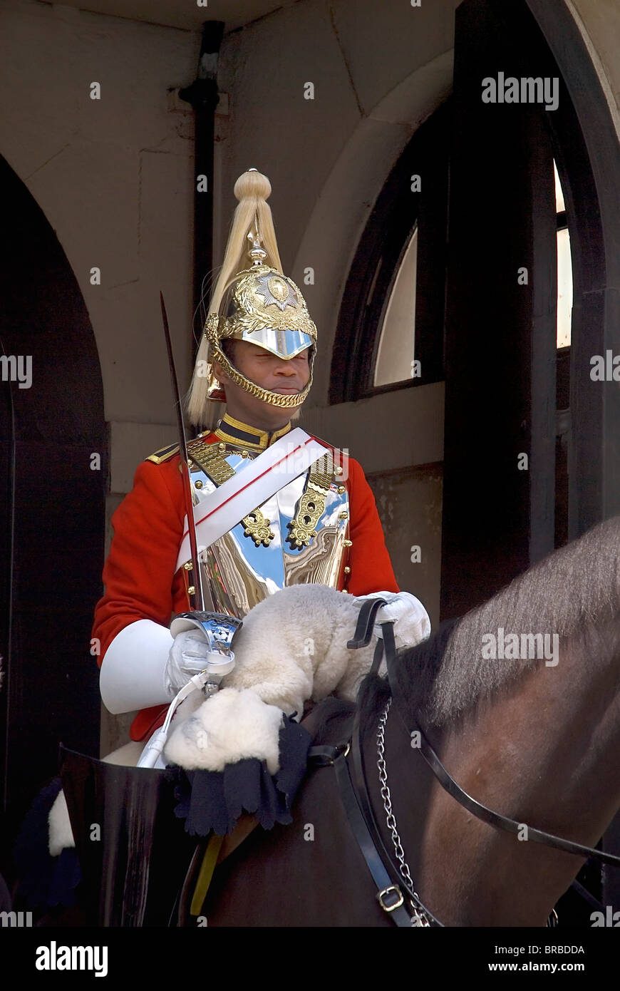 British Riding Guard England horse guards barracks hi-res stock photography and images - Alamy