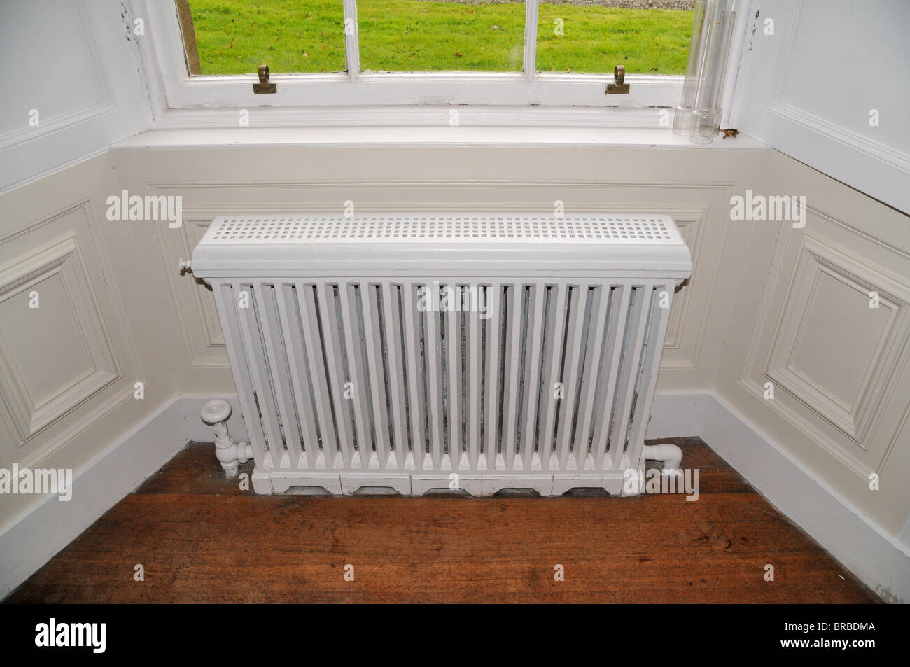 An old fashioned  house / room radiator. Stock Photo