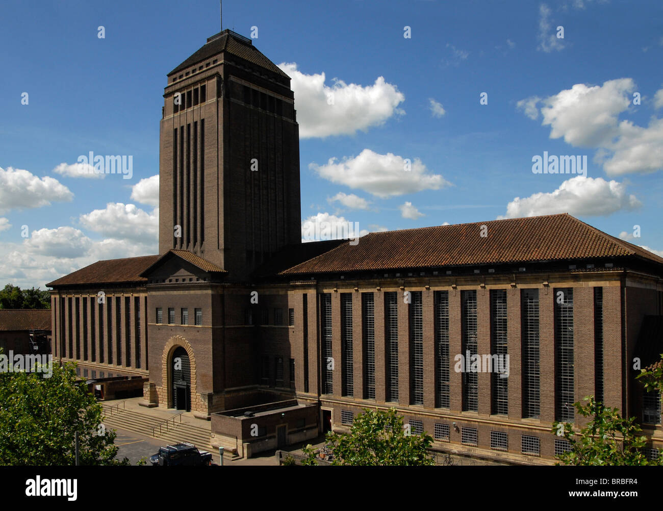 The Cambridge University Library designed by Giles Gilbert Scott Stock Photo