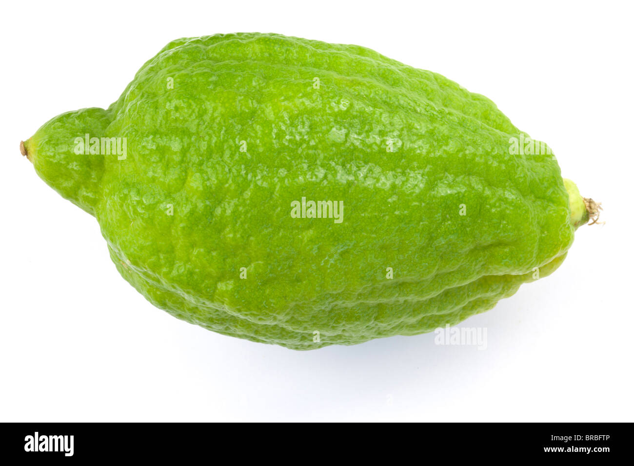kaffir lime on a white background Stock Photo
