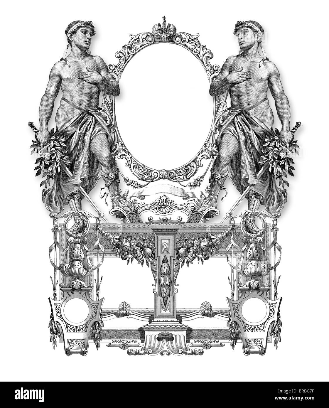 Two Frame Man Victorian frame vintage illustration man Black and White Stock Photos ...