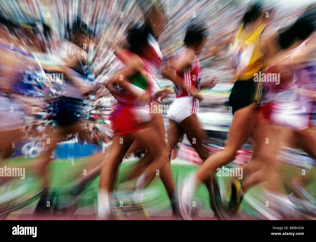Speedwalker Group of speed walkers competing Stock Photo - Alamy