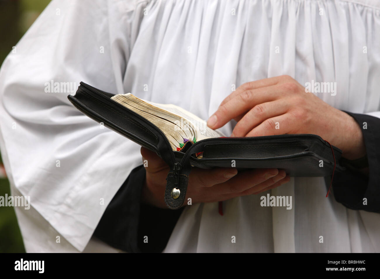 Priest's Bible, Villepreux, Yvelines, France Stock Photo