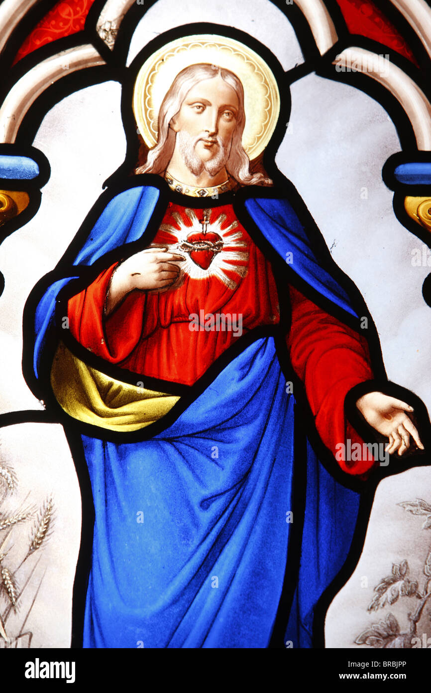 Jesus's sacred heart, Paris, France Stock Photo