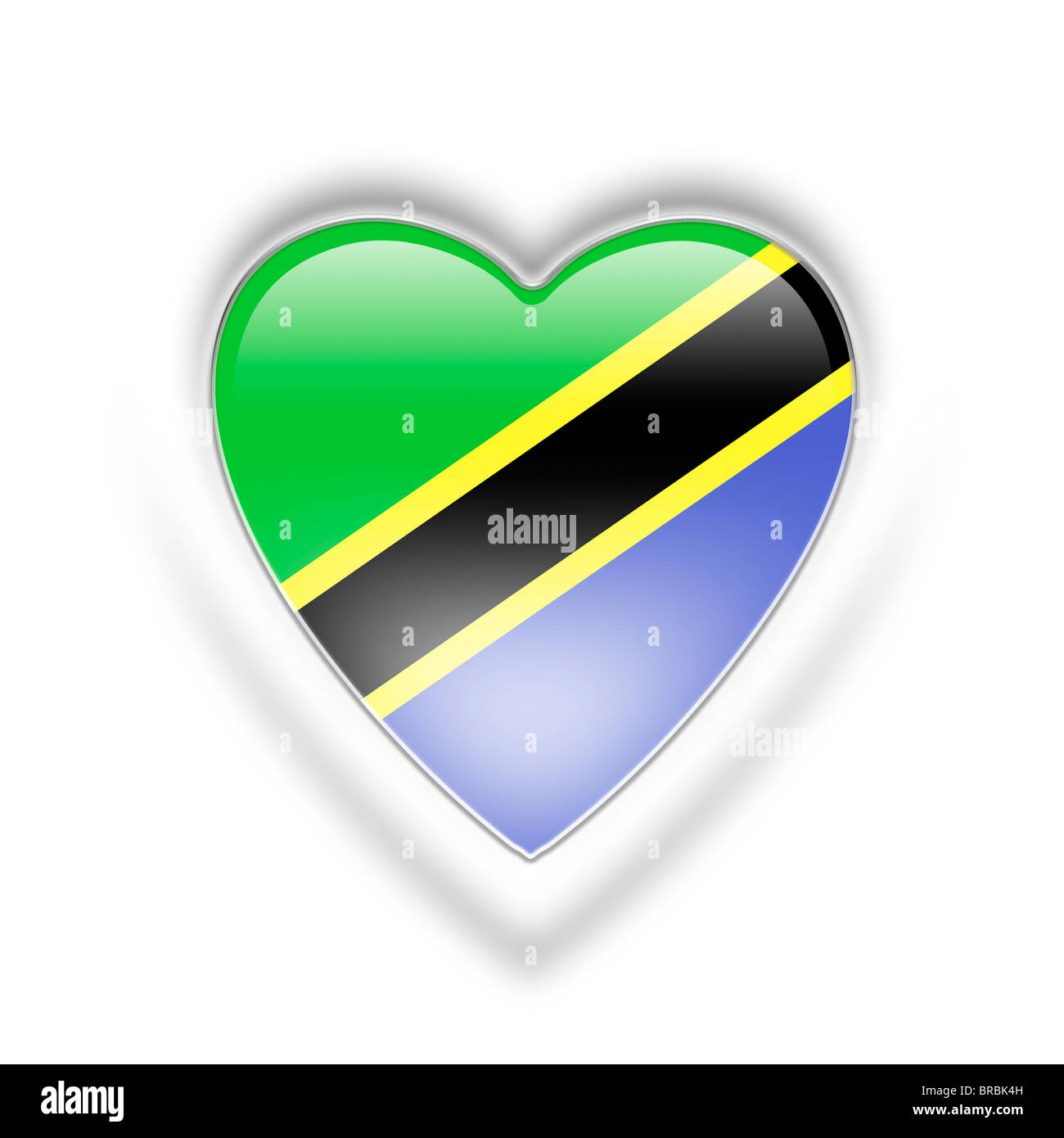 Tanzania flag Stock Photo