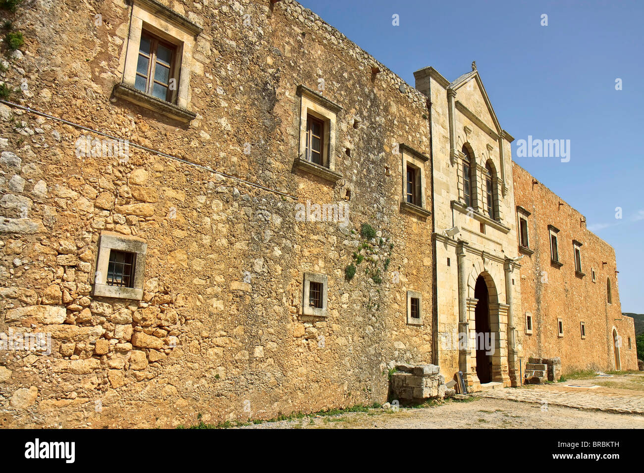 Crete Arkadi monastery Stock Photo