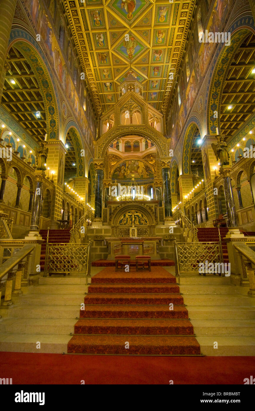 Inside view of the Szent Peter Basilica, Pecs, Hungary Stock Photo