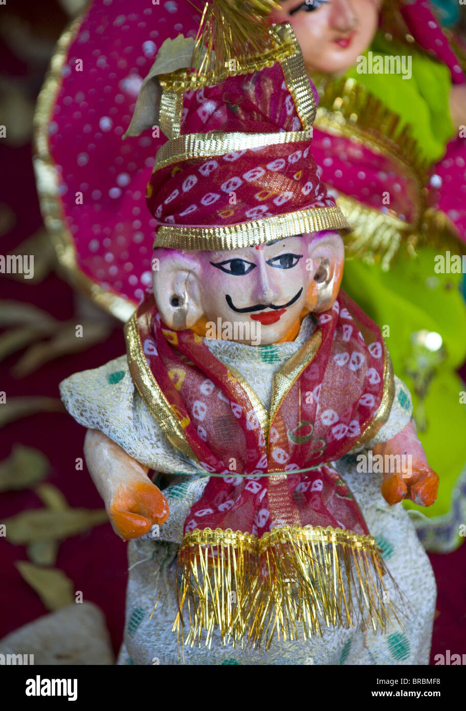 A heritage puppet on sale in Pushkar, Rajasthan, India Stock Photo