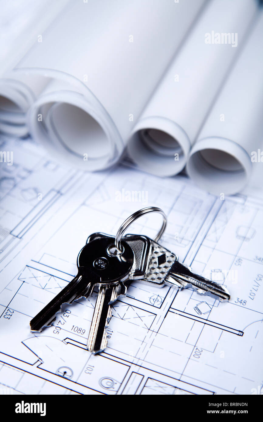 Architecture plan & home Stock Photo - Alamy