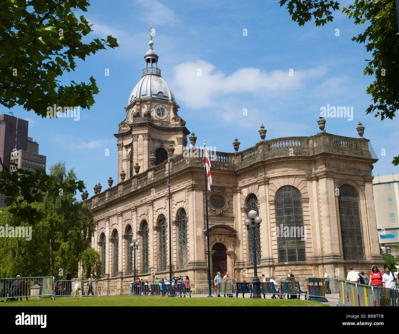 St Philip's Cathedral in Birmingham City Centre, West Midlands England UK Stock Photo