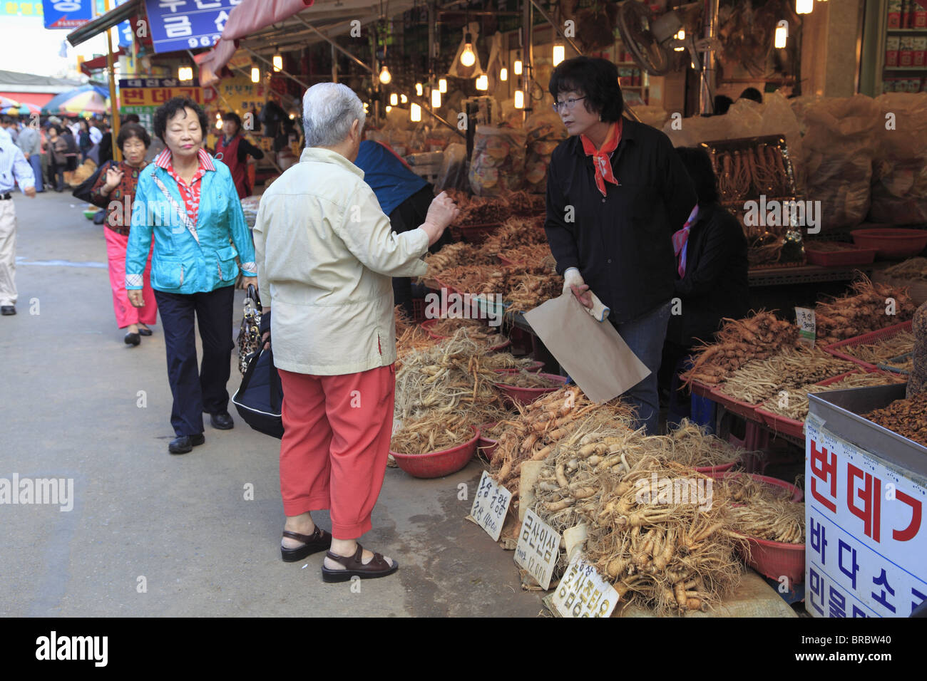 Gyeongdong Market, largest Asian medicine market in Korea, Seoul, South